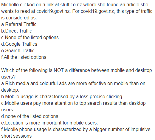 Michelle clicked on a link at stuff.co.nz where