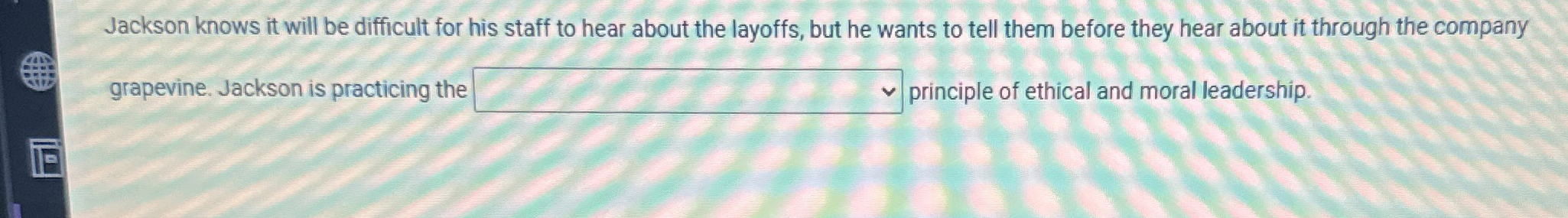 Jackson knows it will be difficult for his staff