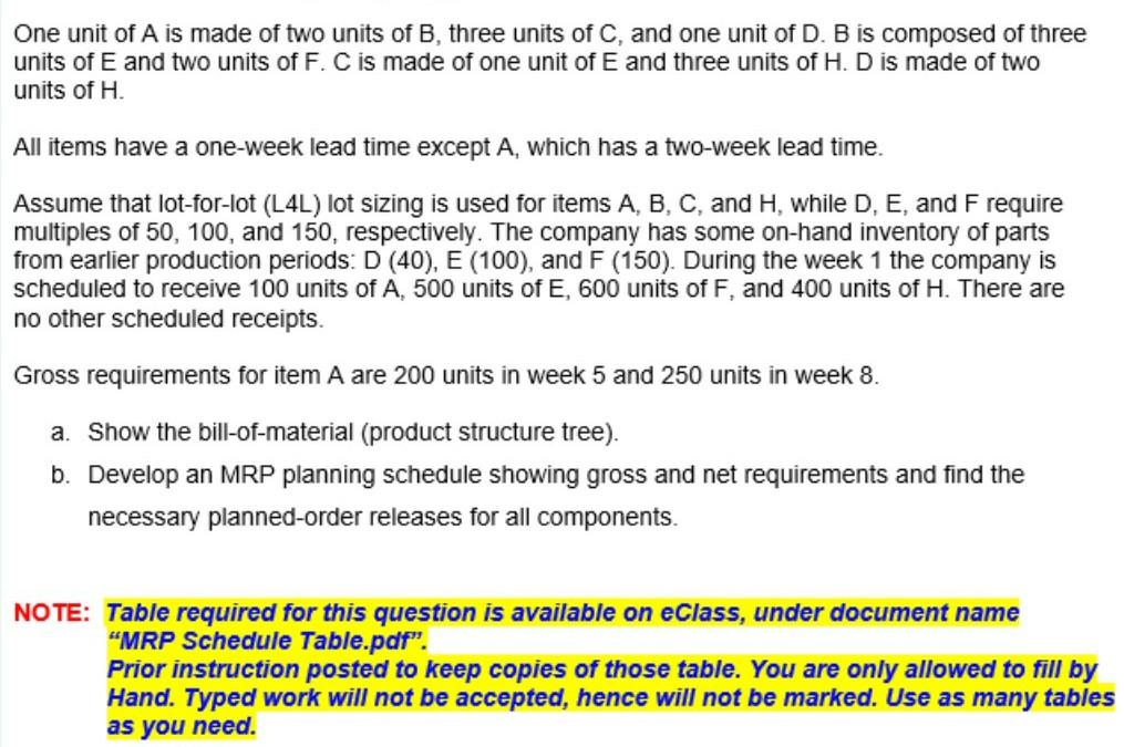 MRR table is also attached with it please solve