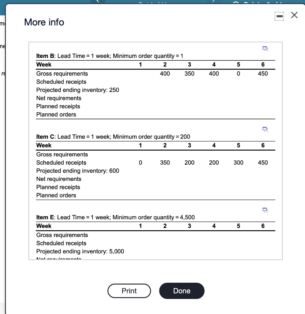 m More info md 4 5 6 400 0 450 Item B: Lead Time