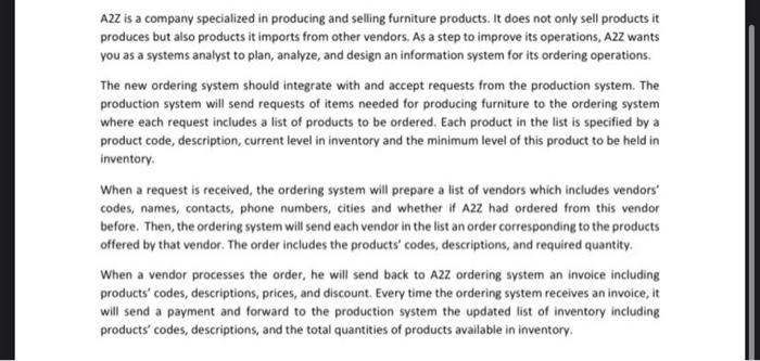 create a PERT chart for this A2Z is a company