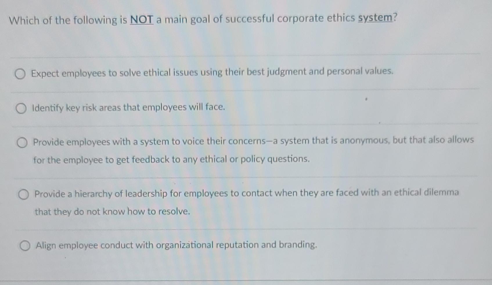 Imagine an office of a major US corporation in