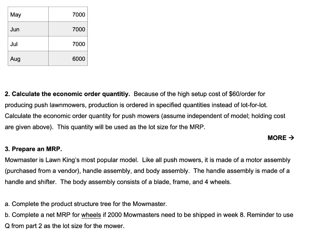 Lawn King produces a couple models of push lawn