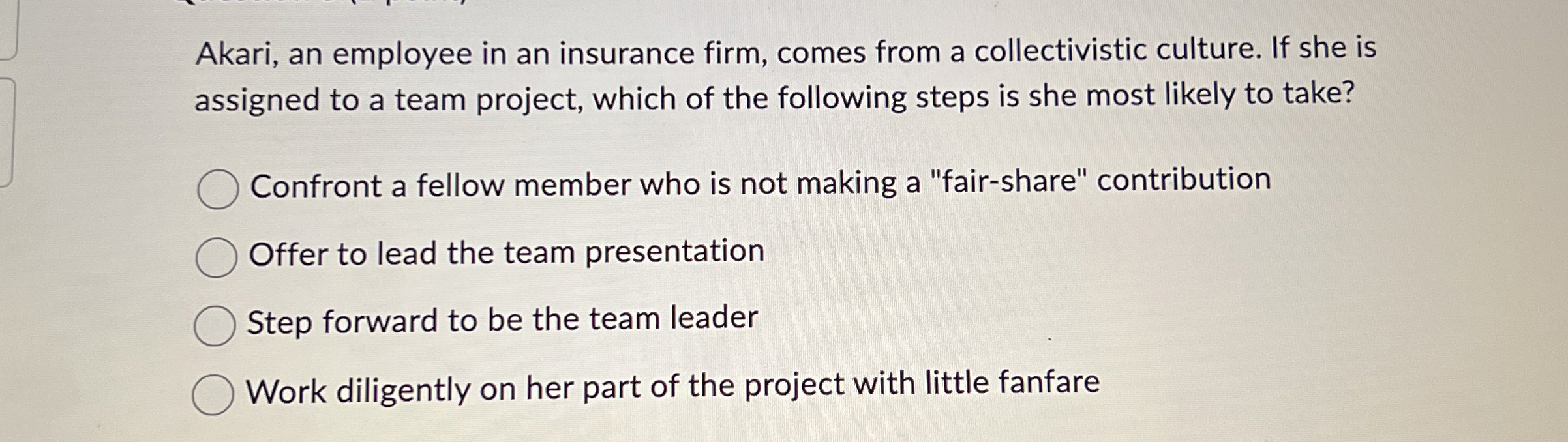 Akari, an employee in an insurance firm, comes