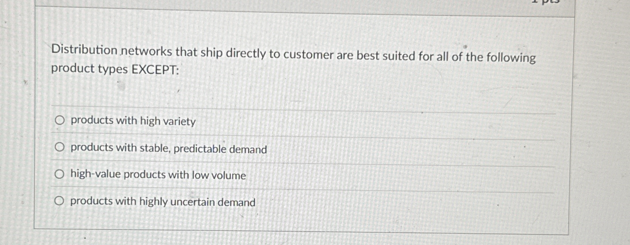Distribution networks that ship directly to