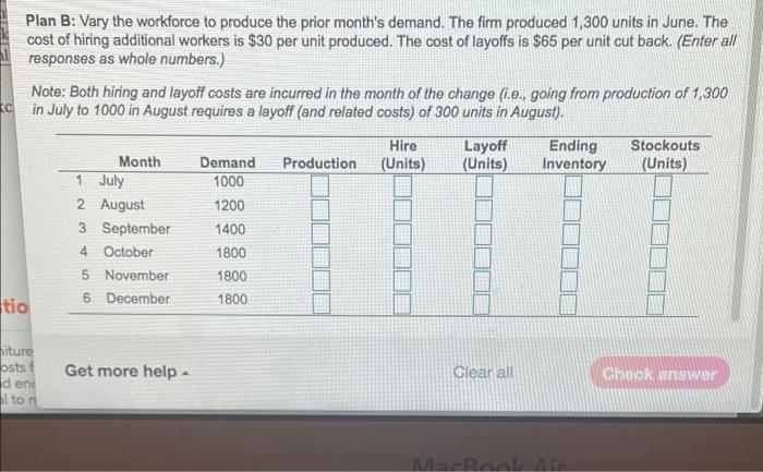 just answer part B. please thank you. ( B The