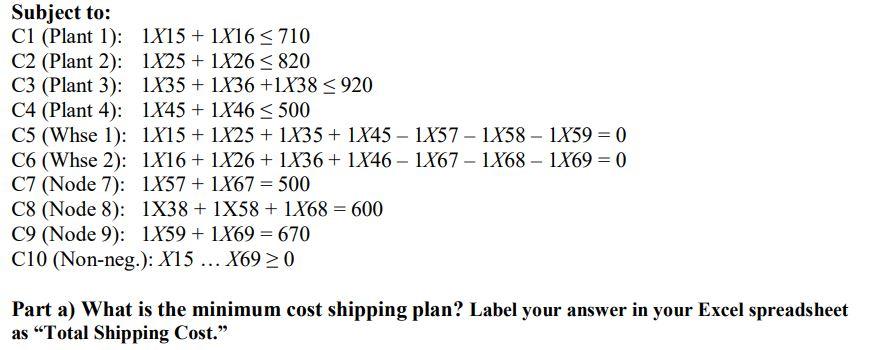 You are given the following model formulation for