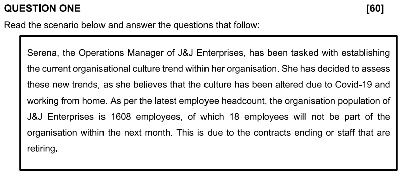 [60] QUESTION ONE Read the scenario below and