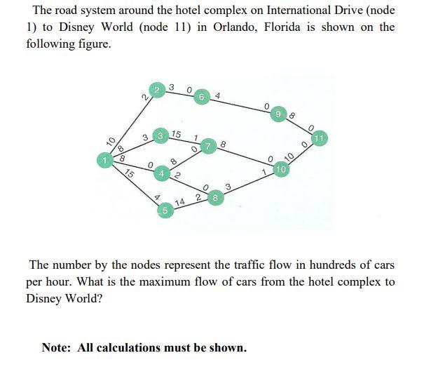 The road system around the hotel complex on