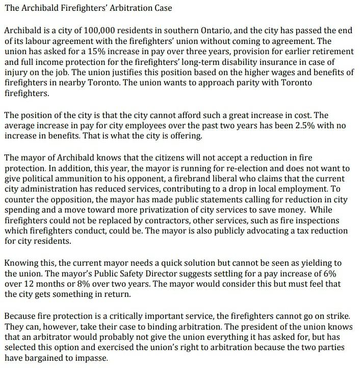 Write a valid negotiation for union side. write