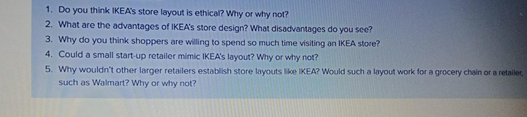 ans these questions NAVIGATING IKEA Although it