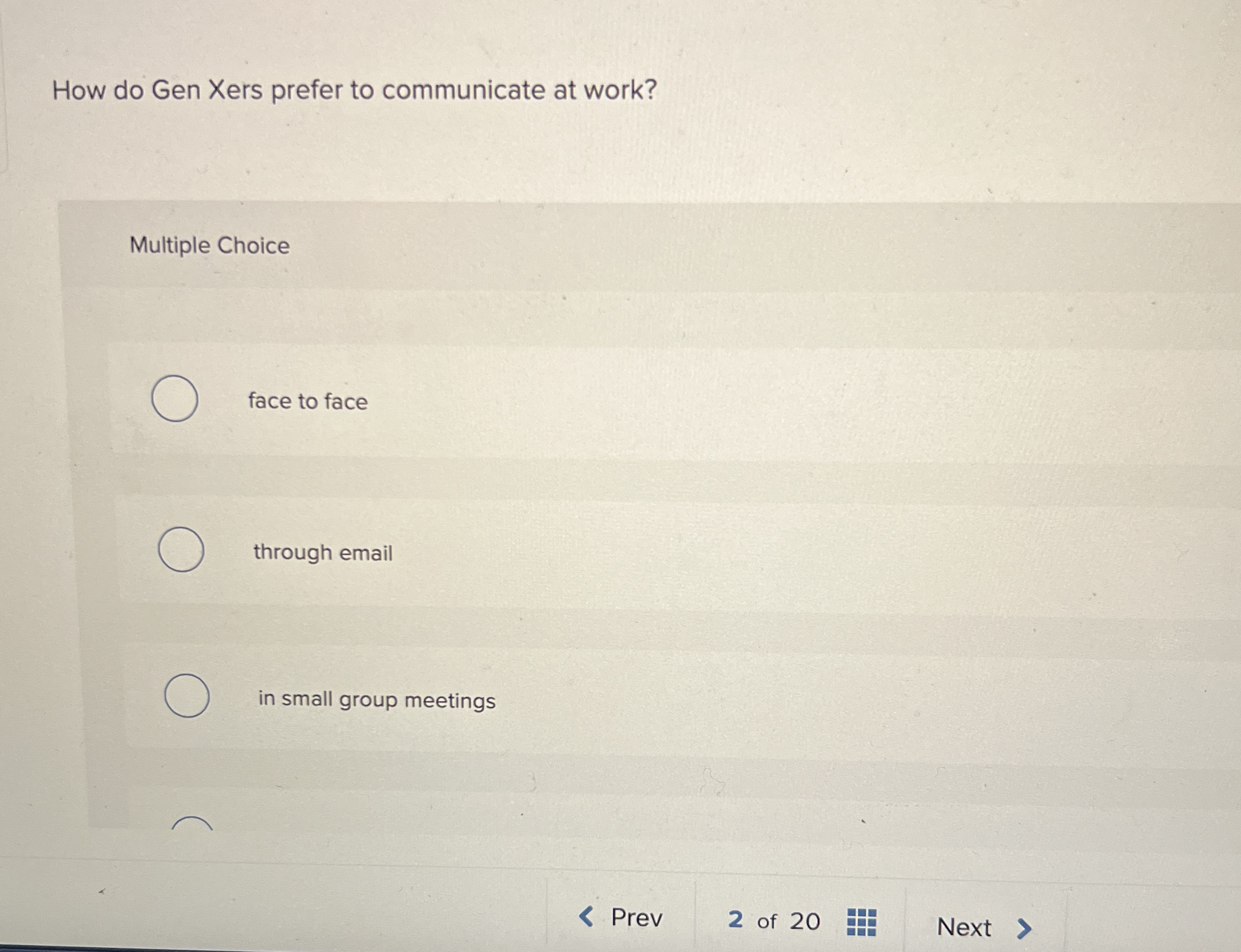 How do Gen Xers prefer to communicate at work?