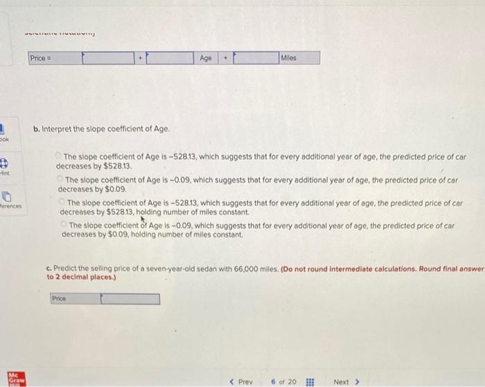 The accompanying table shows a portion of data
