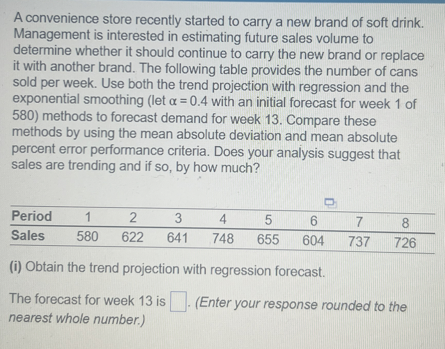 A convenience store recently started to carry a