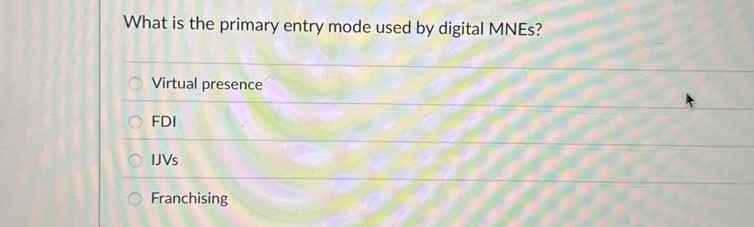 What is the primary entry mode used by digital