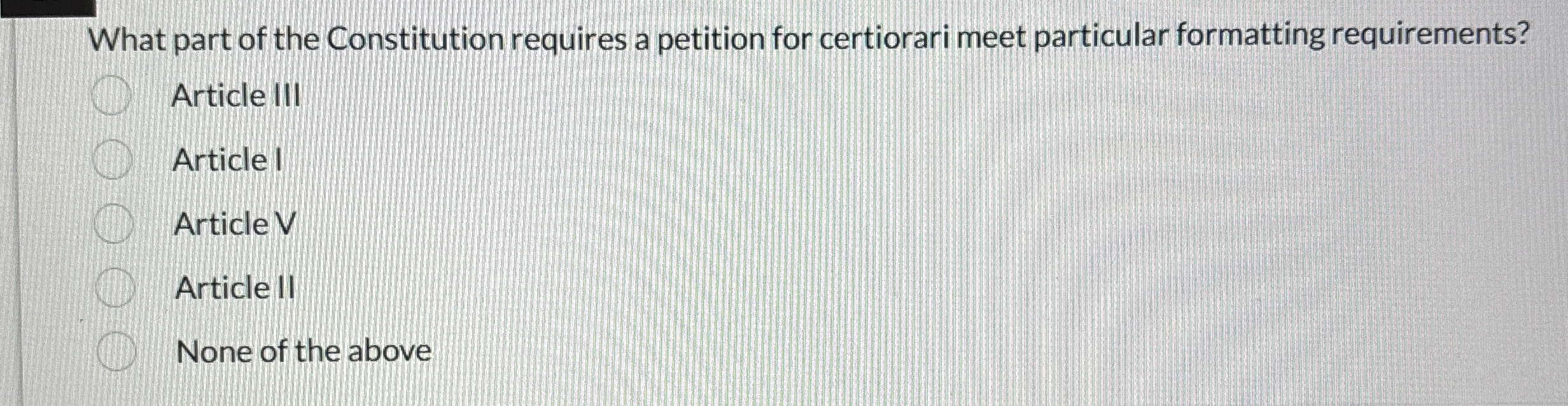 Does the constitution require a petition for sir