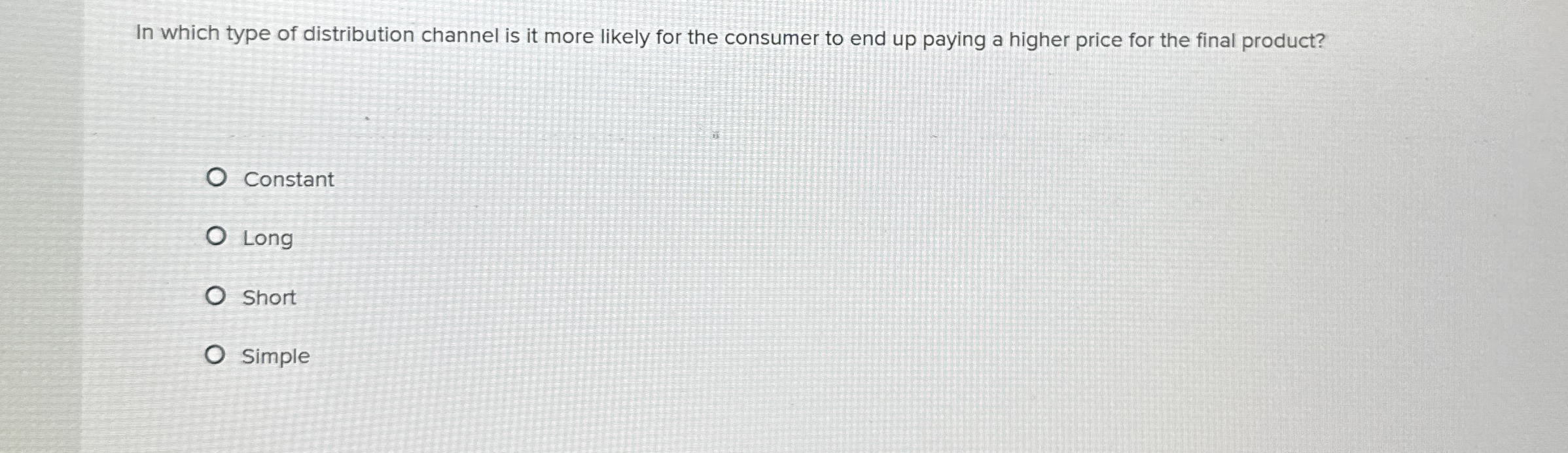 In which type of distribution channel is it more