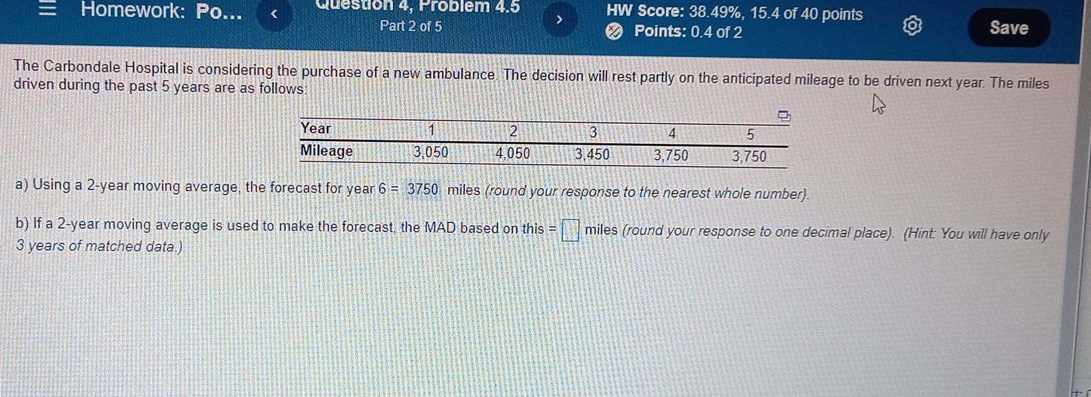 I need an answer for b and c = Homework: Po... <