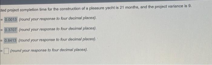 what is d? Using PERT, Adam Munson was able to