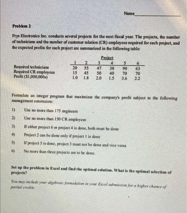 solve it in excel and please submit solver and