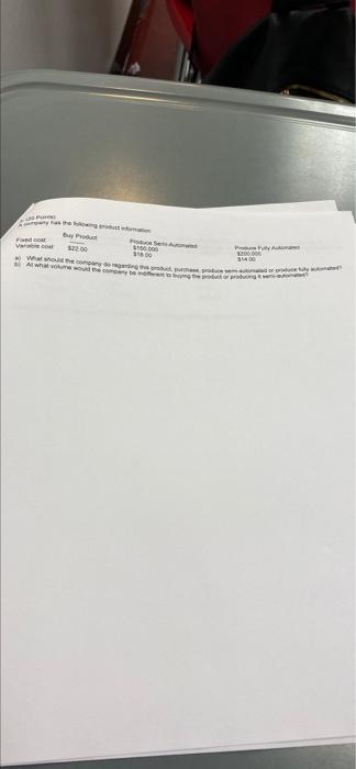 Problems 1-15 Points) A production was sampled