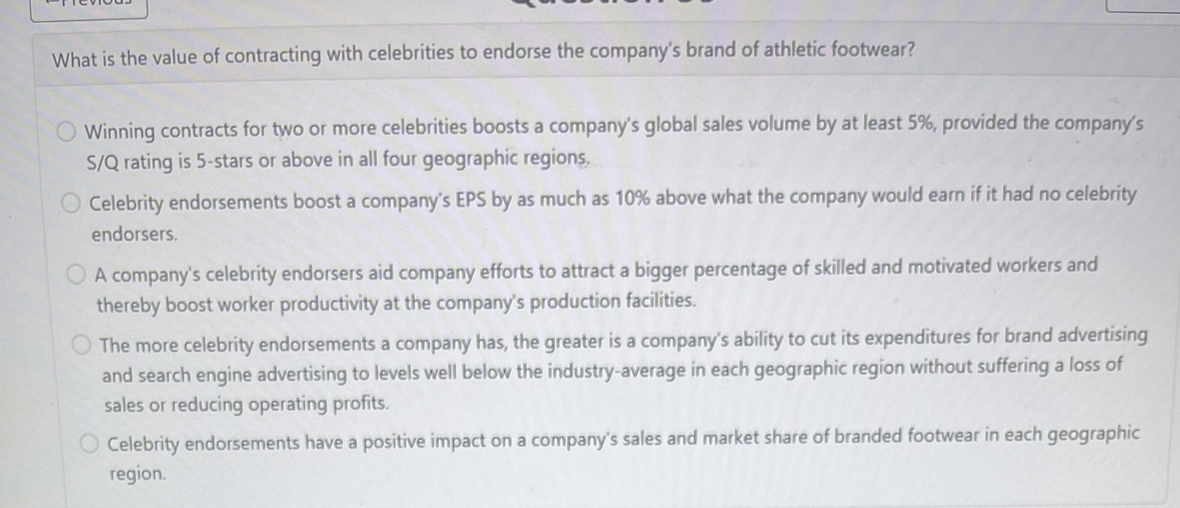 What is the value of contracting with celebrities