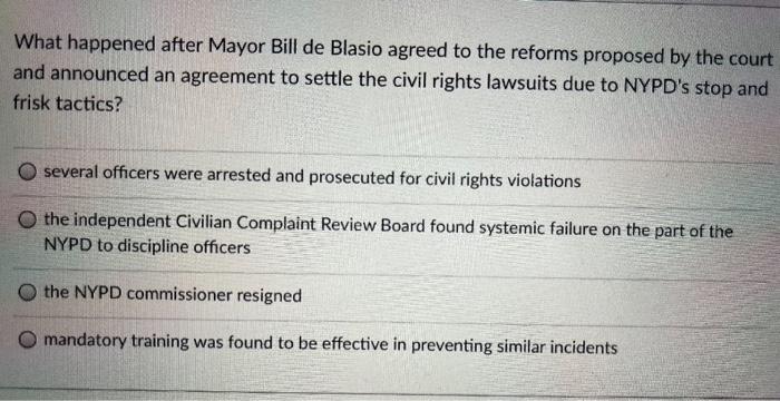 What happened after Mayor Bill de Blasio agreed