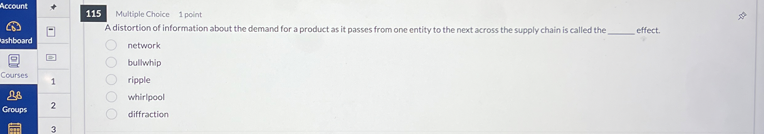 Account 1 1 5 Multiple Choice 1 point A