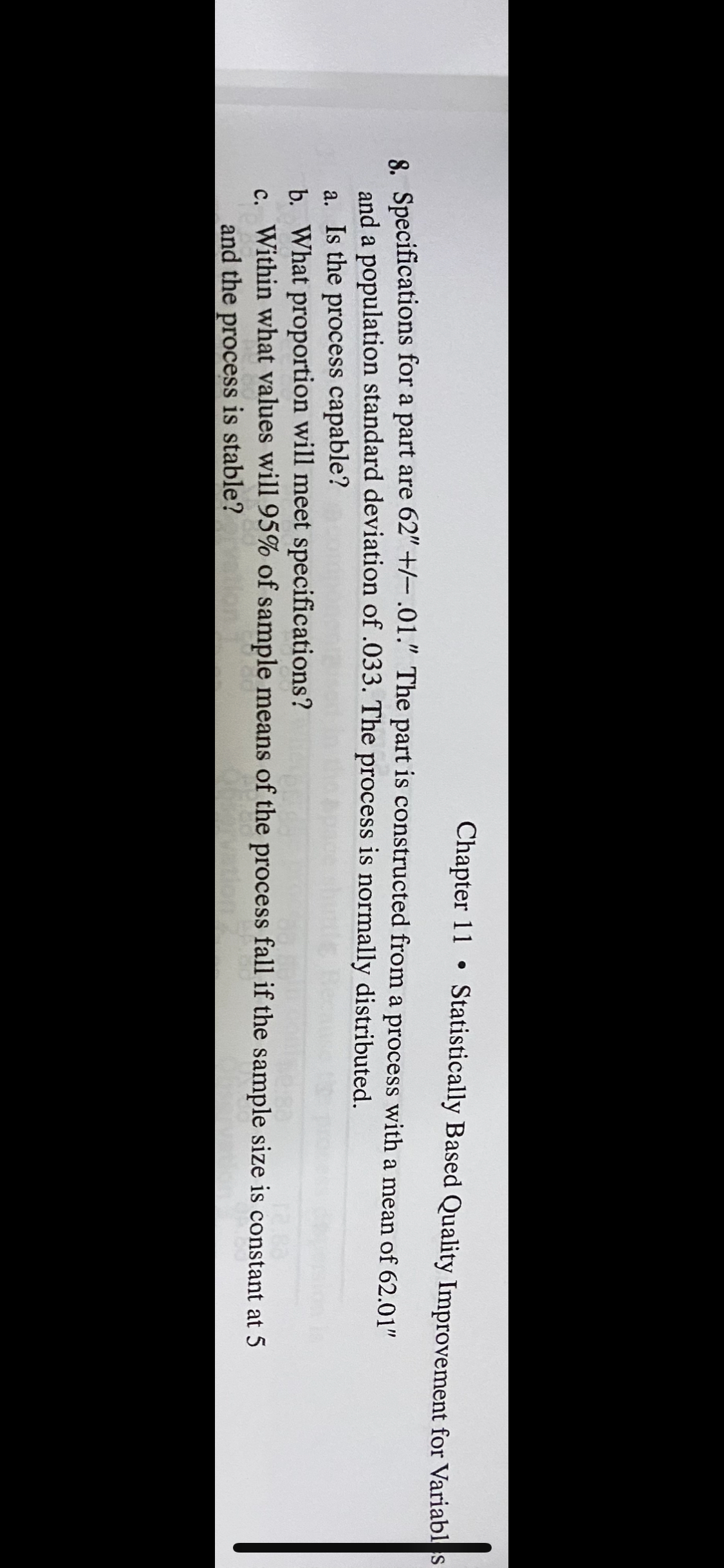 Chapter 1 1 Statistically Based Quality