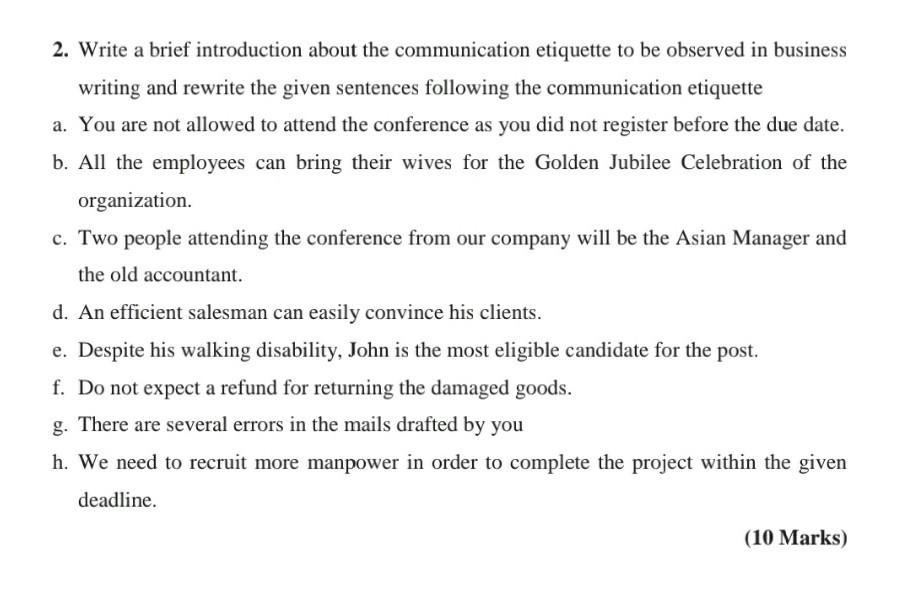 2. Write a brief introduction about the