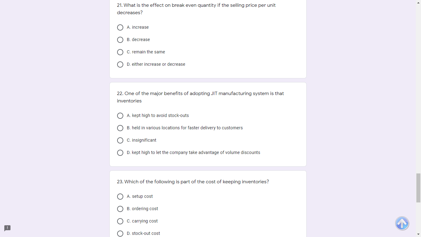 17. In a Contribution Margin Format Income