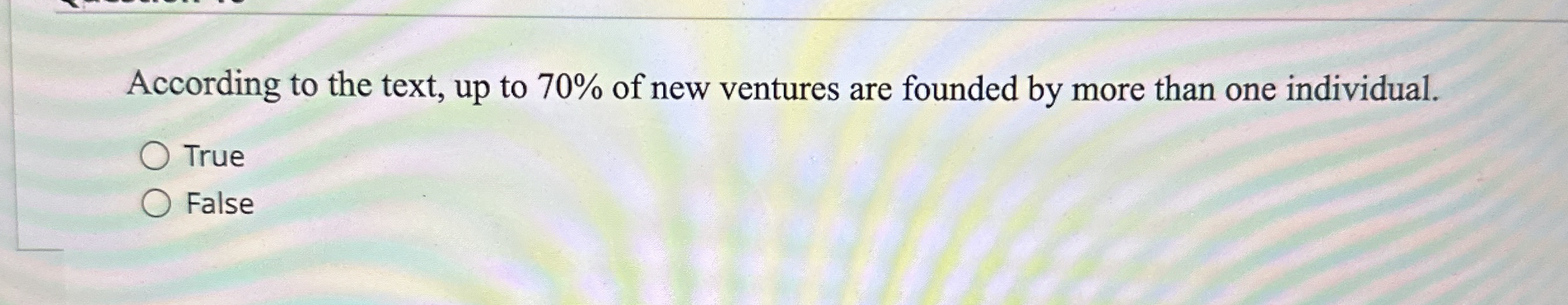 According to the text, up to 7 0 % of new