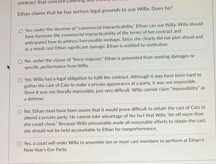 b In exchange for $750,000, Willa offers to