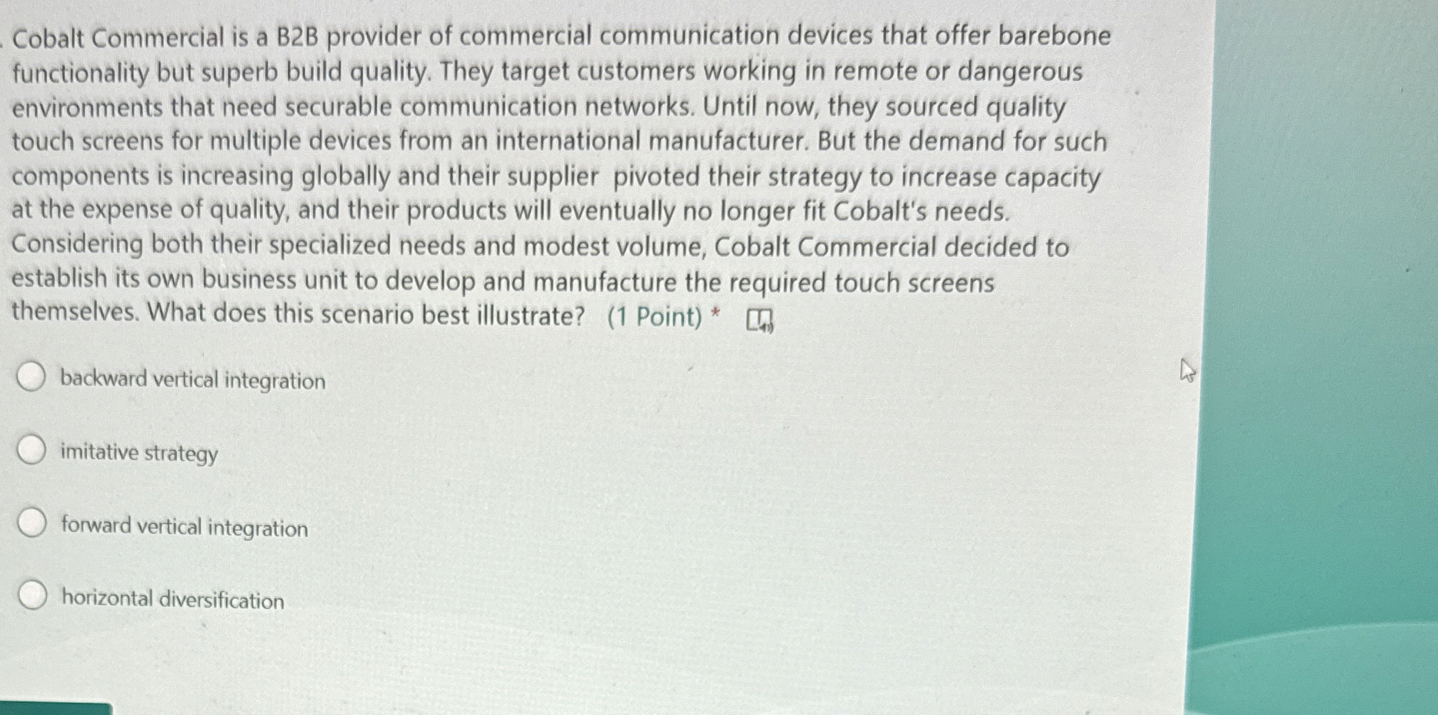 Cobalt Commercial is a B 2 B provider of