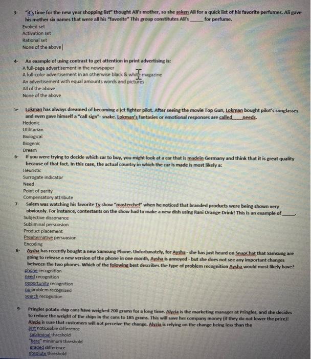 please urgent CONSUMER BEHAVIOR: 4- 5- it's time