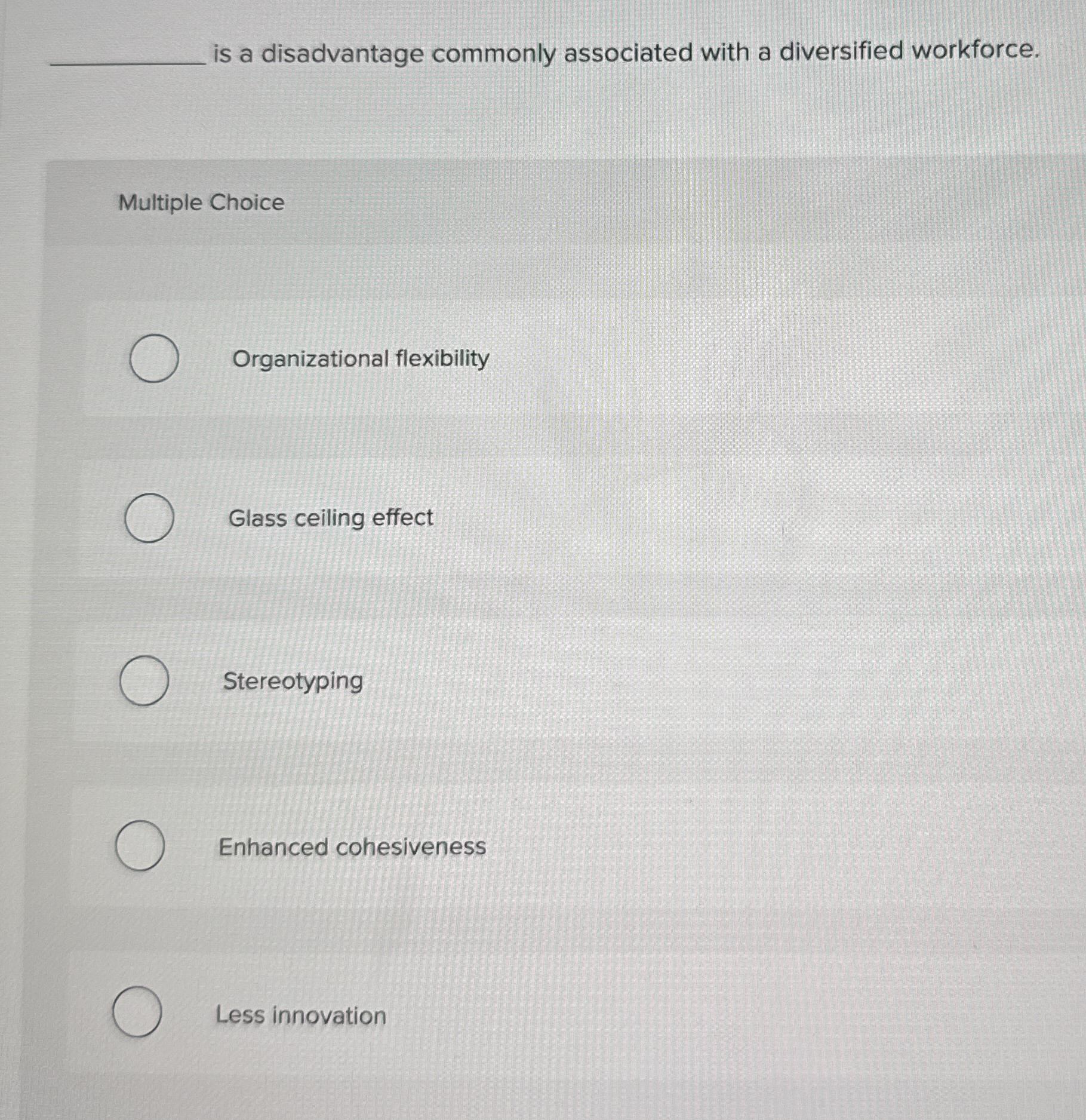 is a disadvantage commonly associated with a