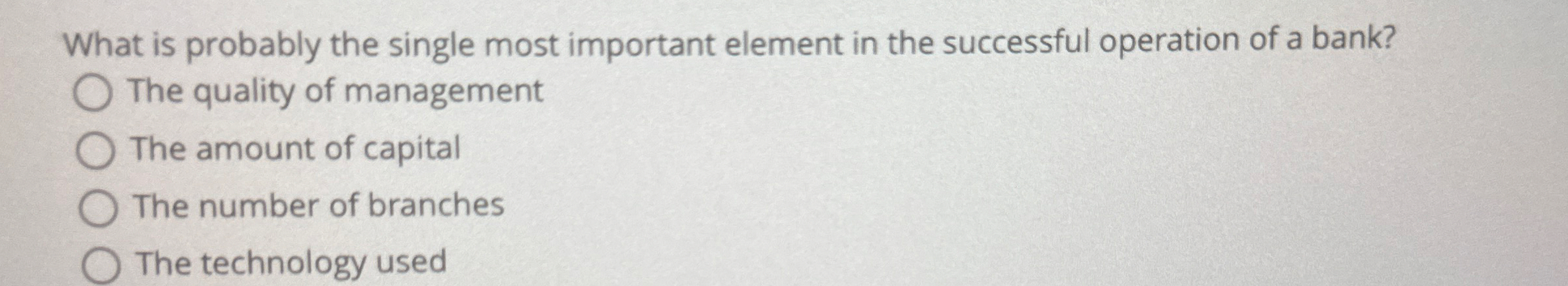 What is probably the single most important