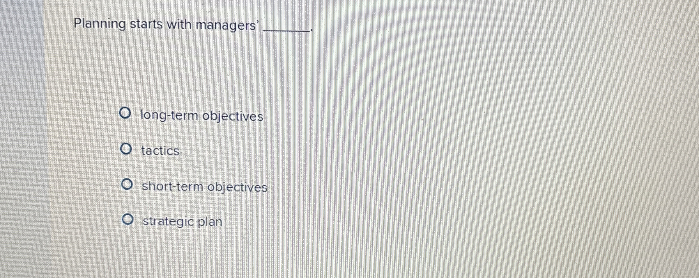 Planning starts with managers' q , long - term