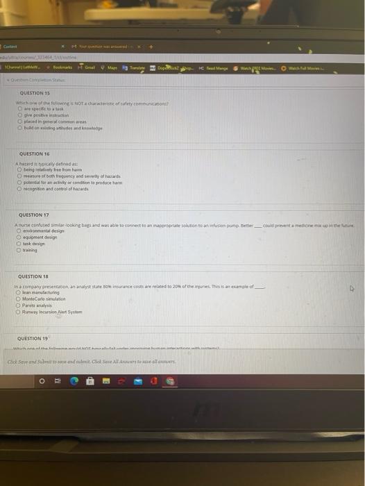 please do questions 15 through 18 please Cat Ich