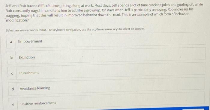 Jeff and Rob have a difficult time getting along