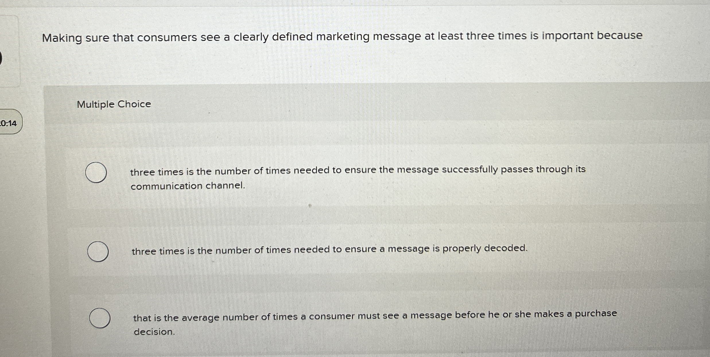 Making sure that consumers see a clearly defined