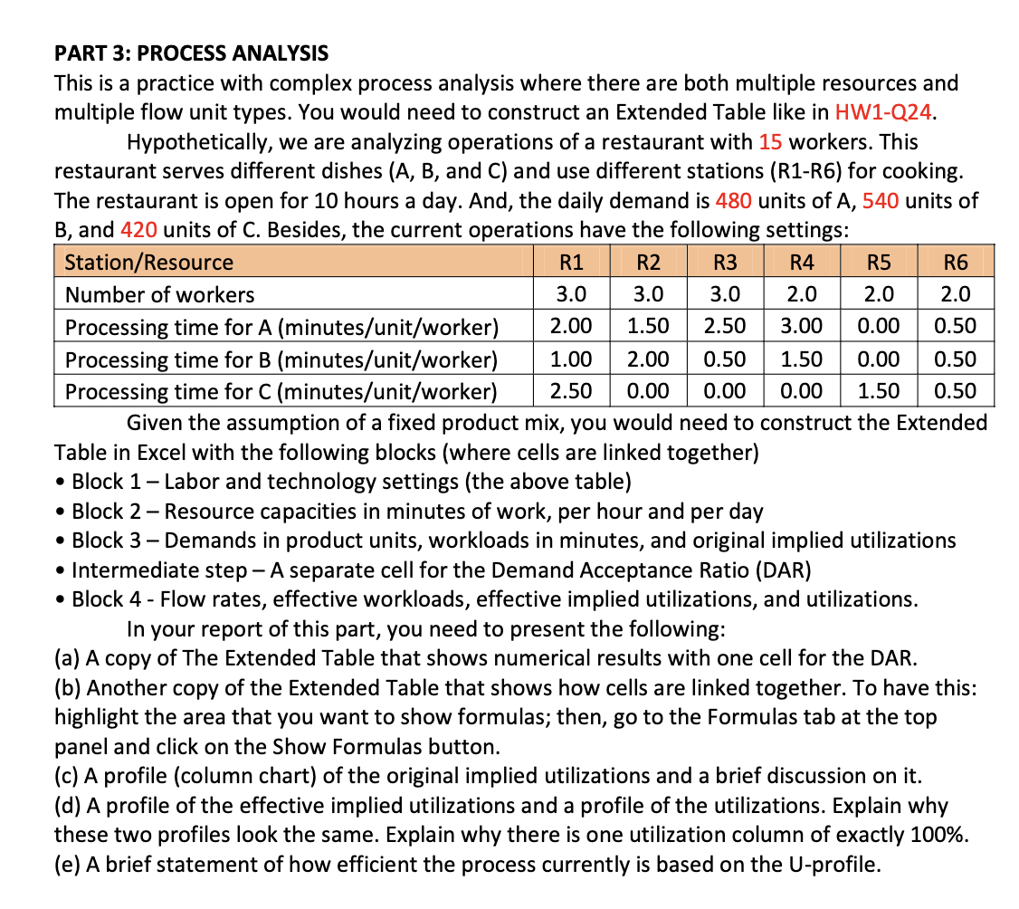 PART 3: PROCESS ANALYSIS This is a practice with
