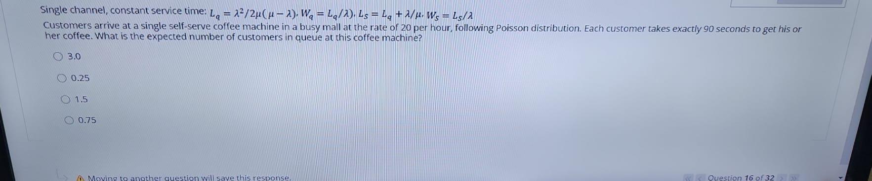 Multi Channel System: Ls = Lg +1/u. Ws = +Ls/2.