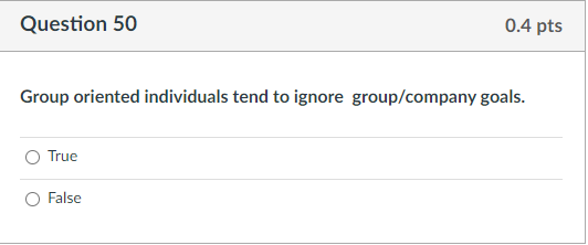 Question 51 0.42 pts Linder Hersey - CEO of
