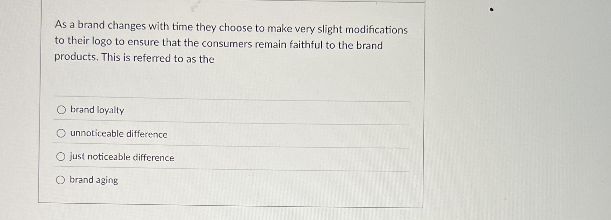 As a brand changes with time they choose to make