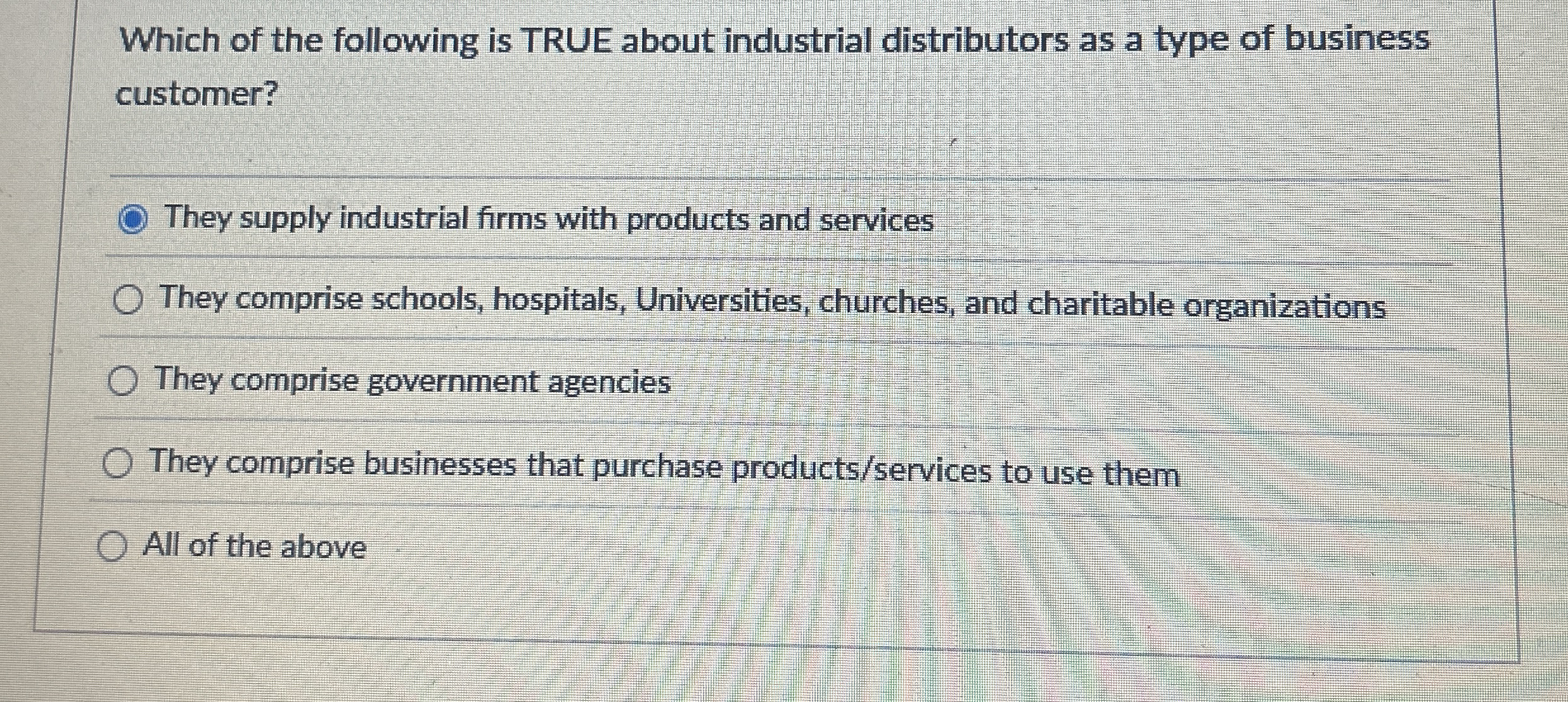 Which of the following is TRUE about industrial