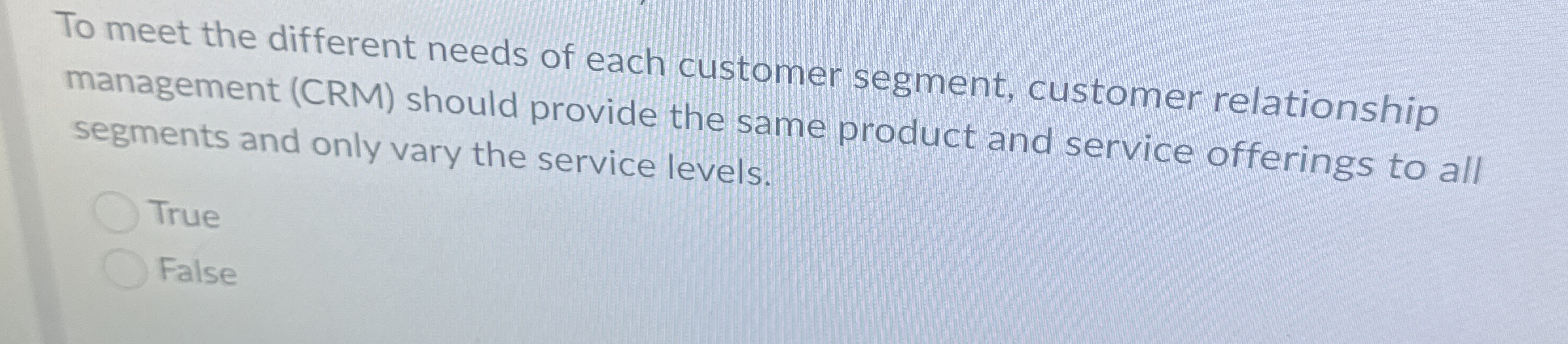 To meet the different needs of each customer