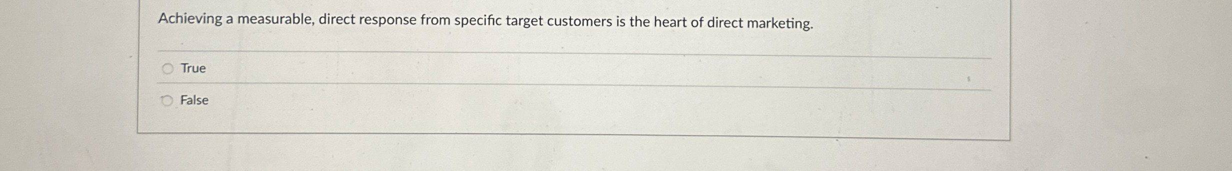 Achieving a measurable, direct response from