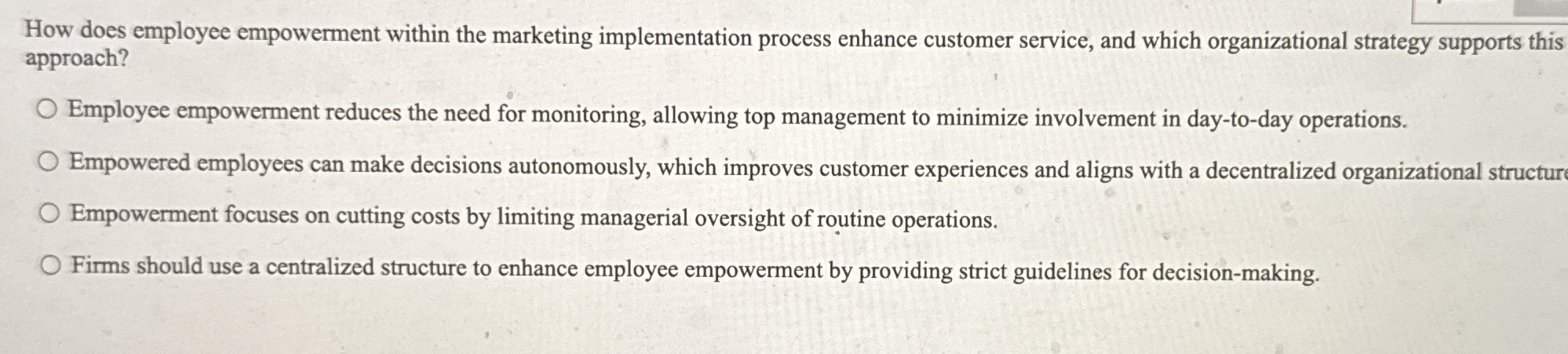 How does employee empowerment within the