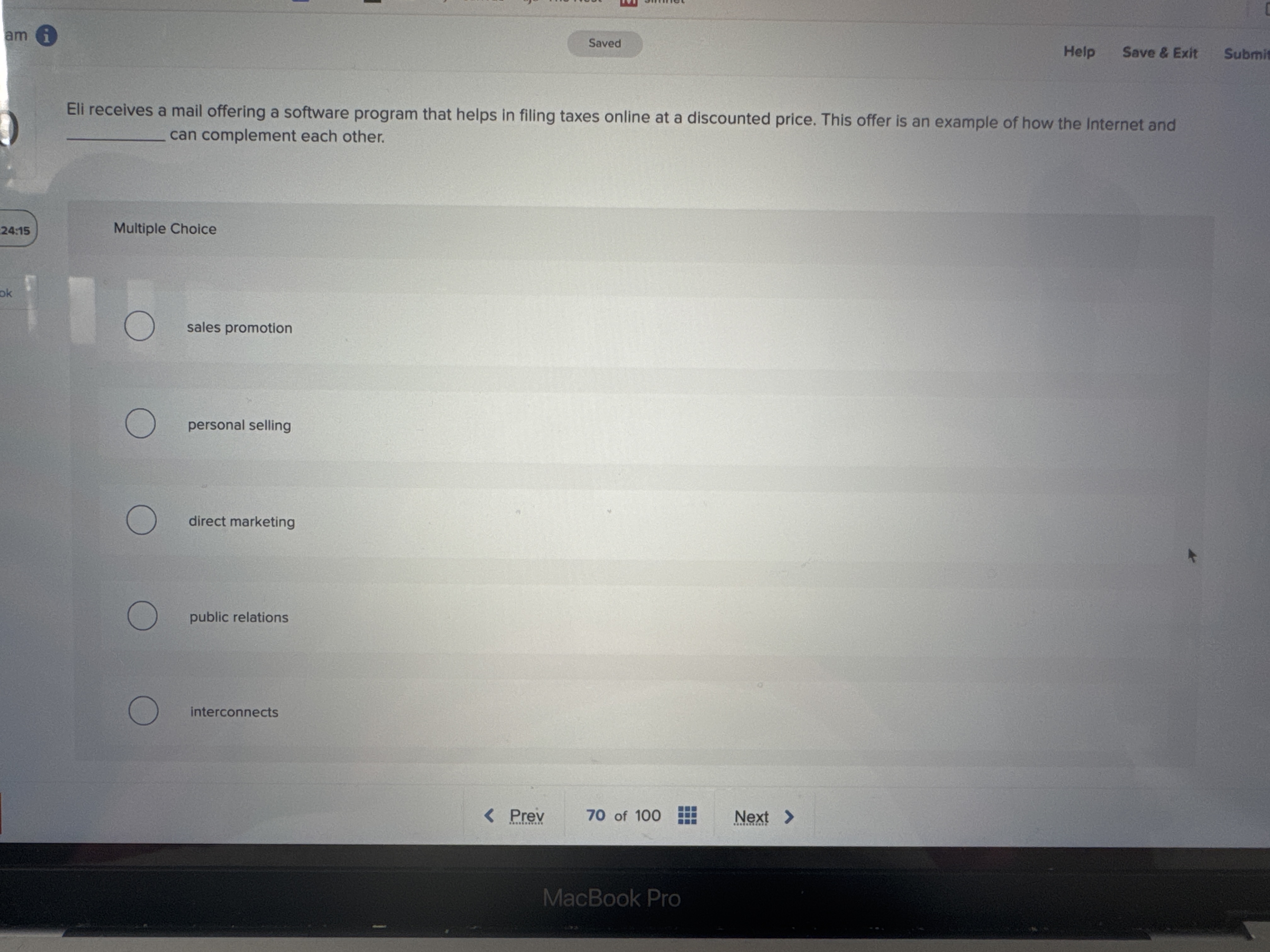 Eli receives a mail offering a software program